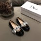 Replica Dior 2022 Children's princess shoes bowknot Dancing shoes
