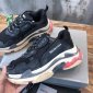 Replica Balenciaga Triple S retro Clunky Sneakers in Black