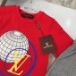 Replica LV Embroidered Children's T-shirt & Shorts Set