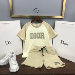Dior 2022 Children's T-shirt and Shorts Set