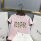 Replica Dior 2022 Girl's T-shirt and Skirt Set