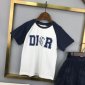 Replica Dior 2022 Girl's T-shirt and Skirt Set