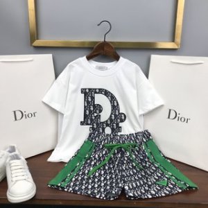 Dior 2022 Children's T-shirt and Shorts Set