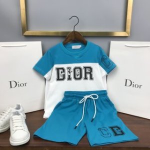 Dior 2022 Boy's T-shirt and Shorts Set