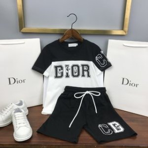 Dior 2022 Boy's T-shirt and Shorts Set