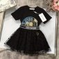 Replica Dior 2022 New Girl's T-shirt & Skirt Set