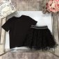 Replica Dior 2022 New Girl's T-shirt & Skirt Set