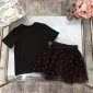 Replica Dior 2022 New Girl's T-shirt & Skirt Set