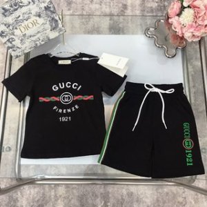 Gucci 2022 Boy's Polo Shirt and Shorts Set