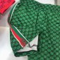 Replica Gucci 2022 Boy's Polo Shirt and Shorts Set in Red