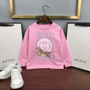 Gucci 2022 New Girl's Pink Tiger Hoodies