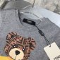 Replica Fendi 2022 Polo Shirt and Long Pants Set in Grey