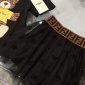 Replica Fendi 2022 T-Shirt and Skirt Set in Black