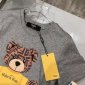 Replica Fendi 2022 New Bear Print T-Shirt and Skirt Set