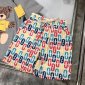 Replica Fendi 2022 New Bear Print T-Shirt and Skirt Set