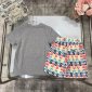 Replica Fendi 2022 New Bear Print T-Shirt and Skirt Set