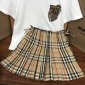 Replica Burberry 2022 New B SERIES T-Shirt and Skirt Set in white