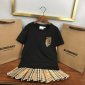 Replica Burberry 2022 New B SERIES T-Shirt and Skirt Set in Black