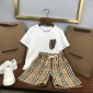 Replica Burberry 2022 New Children T-Shirt and Shorts Set in white