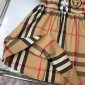 Replica Burberry 2022 Classic Girl Lapel Dress in Brown