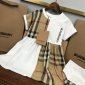 Replica Burberry 2022 New Splicing grid Dress