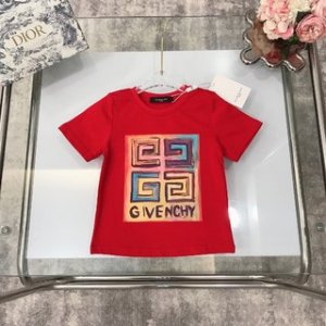 Givenchy 2022 Fashion Children's T-shirt in Red