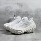Replica Balenciaga Defender mesh and rubber platform sneakers in white