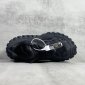 Replica Balenciaga Defender mesh and rubber platform sneakers in black