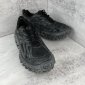 Replica Balenciaga Defender mesh and rubber platform sneakers in black
