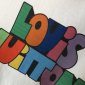 Replica Louis Vuitton 2022 colorful letter printing T-shirt