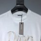 Replica Dior CD 2022 NEW Letter embroidery cotton T-shirt