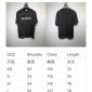 Replica BALENCIAGA 2022SS fashion T-shirt in black