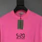 Replica BALENCIAGA 2022SS new arrival T-shirt in rose red