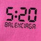 Replica BALENCIAGA 2022SS new arrival T-shirt in rose red