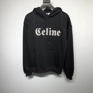 CELINE 2022FW fashion hoodies in black