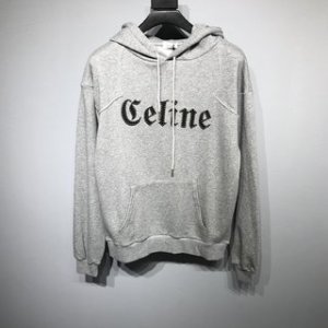 CELINE 2022FW fashion hoodies in grey