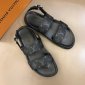 Replica Louis Vuitton Sandal MIRABEAU in Black