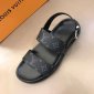 Replica Louis Vuitton Sandal MIRABEAU in Black