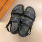 Replica Louis Vuitton Sandal MIRABEAU in Black