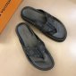 Replica Louis Vuitton Slipper MIRABEAU in Black