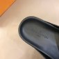 Replica Louis Vuitton Slipper MIRABEAU in Black