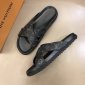 Replica Louis Vuitton Slipper MIRABEAU in Black