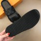 Replica Louis Vuitton Slipper MIRABEAU in Black