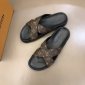 Replica Louis Vuitton Slipper MIRABEAU in Brown