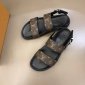 Replica Louis Vuitton Sandal MIRABEAU in Brown