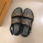 Replica Louis Vuitton Sandal MIRABEAU in Brown