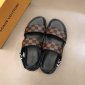 Replica Louis Vuitton Sandal MIRABEAU in Brown