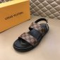 Replica Louis Vuitton Sandal MIRABEAU in Brown