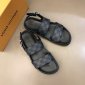 Replica Louis Vuitton Sandal MIRABEAU in Black