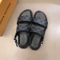 Replica Louis Vuitton Sandal MIRABEAU in Black